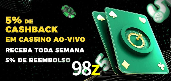Promoções do cassino ao Vivo 98z